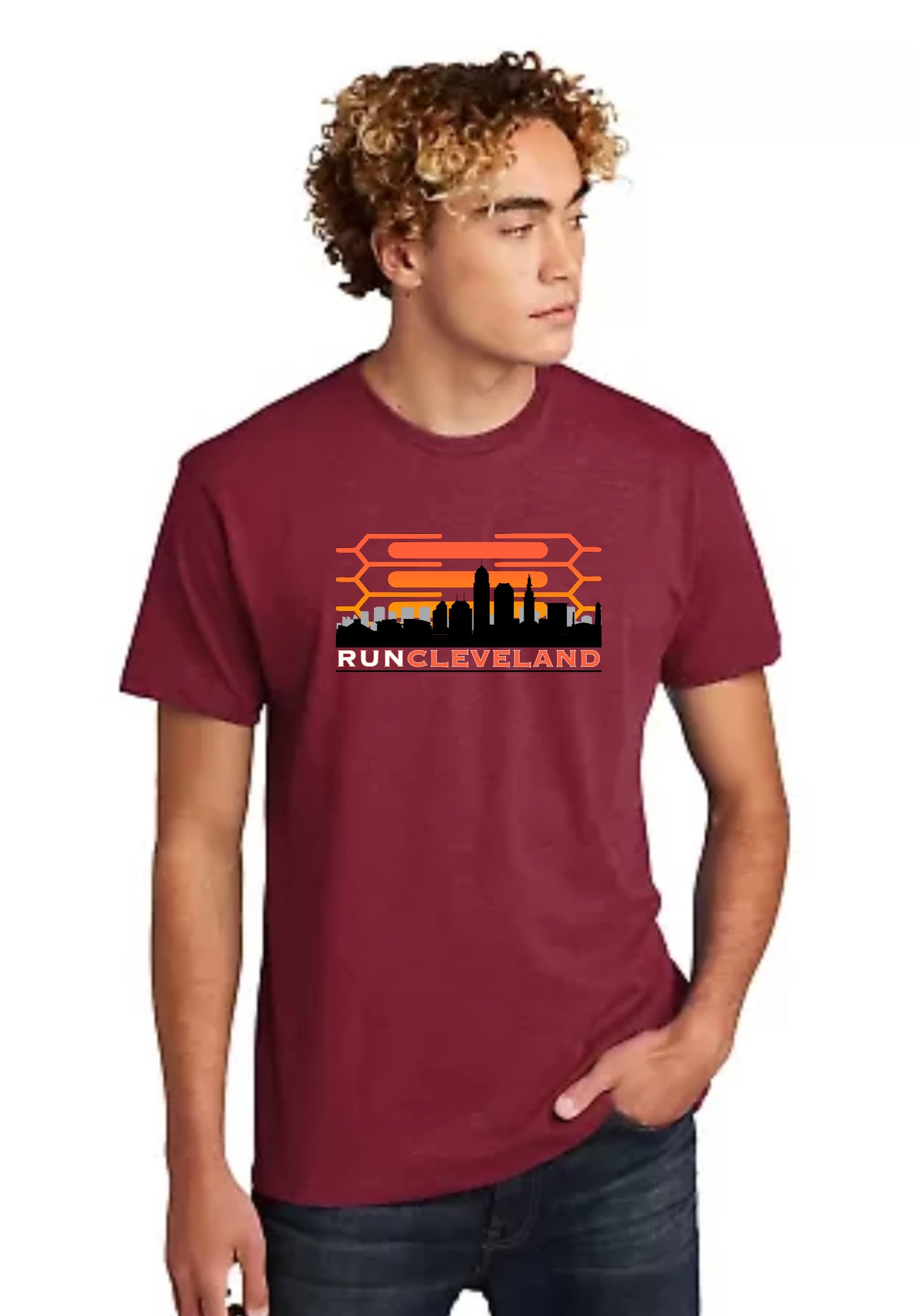 Unisex CAC Run CLE T shirt