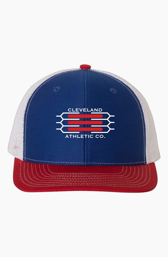 Cleveland Athletic Co. Red White & Blue Trucker Cap