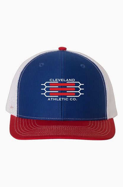 Cleveland Athletic Co. Red White & Blue Trucker Cap