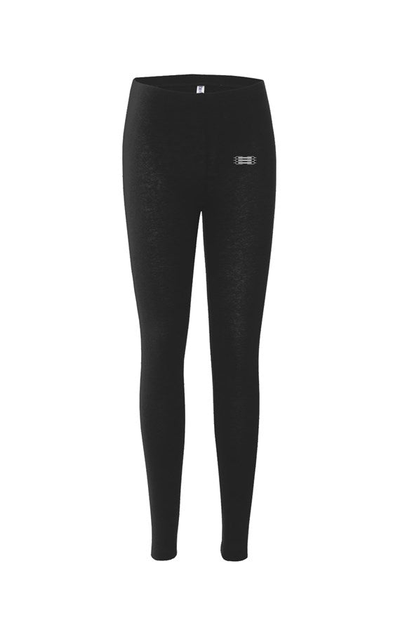 White company outlet black leggings